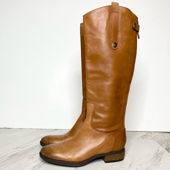 Sam Edelman Penny Brown Leather Riding Boot 6M - Picture 1 of 16
